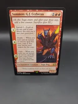 MTG Final Fantasy Cerberus Rare Card Summon G.F Foil R0162 - Image 1