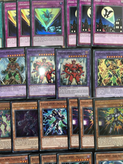 YuGiOh 70 Card Sleeved Elemental HERO & Vision HERO Deck w/Extra & Side - Image 4
