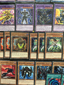 YuGiOh 70 Card Sleeved Elemental HERO & Vision HERO Deck w/Extra & Side - Image 5