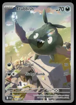 Pokemon Cards Trubbish 140/086 White Flare Illustration Rare NM *1 - Image 1