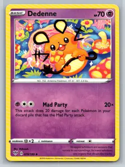 Dedenne #078/189 SWSH03: Darkness Ablaze Uncommon - Pokemon Cards E9 - Image 1