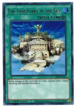 Yu-Gi-Oh Card: The Sanctuary in the Sky GFP2-EN151 Ultra Rare 1st Edition! NM - Image 1