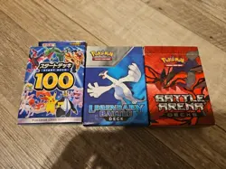Pokemon Card Game Battle Decks Set Of 3, 2 English 1 Japenese - Image 1