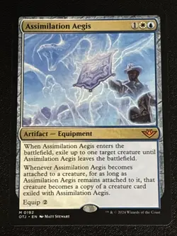 MTG Outlaws of Thunder Junction Assimilation Aegis 0192 NM Mythic - Image 1