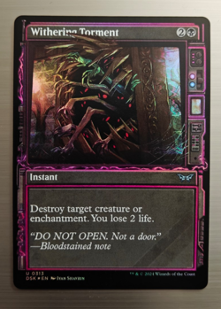 Withering Torment - Showcase Foil - Duskmourn - DSK - #313 - NM - Image 1