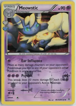Pokemon Meowstic RC15/RC32 MP Radiant Collection Generations - Image 1
