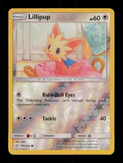 REVERSE HOLO LILLIPUP COMMON 174/236 MP POKEMON - Image 1