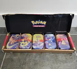 Pokemon TCG Kanto Power Amazon Mini Tins Evolving Skies Fusion Strike 4 Sealed - Image 3