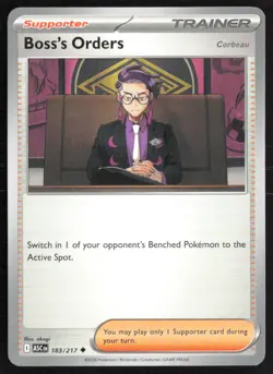 Boss's Orders [Corbeau] 183/217 Uncommon Ascended Heroes Pokemon Near Mint - Image 1