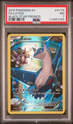 2015 POKEMON XY BLACK STAR PROMO LATIOS #XY79 HOLO PSA 7 NM #114857358 - Image 1