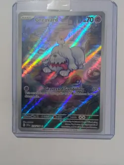 Pokemon TCG Greavard Scarlet & Violet Base Set 214/198 Holo Illustration Rare - Image 1