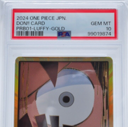 One Piece PSA 10 Gem Mint 2024 Japanese Monkey D Luffy PRB-01 Gold Don!! Card - Image 2