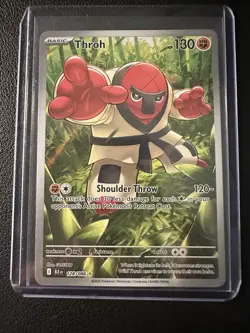 Pokemon TCG 2025 Throh 128/086 Illustration Rare Black Bolt Mint NM - Image 1