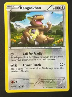 Kangaskhan 71/101 Black & White Plasma Blast - Pokemon Card - Near Mint - Image 1