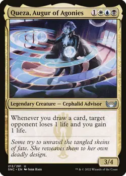 MTG Queza, Augur of Agonies (212/547) Streets of New Capenna LP - Image 1