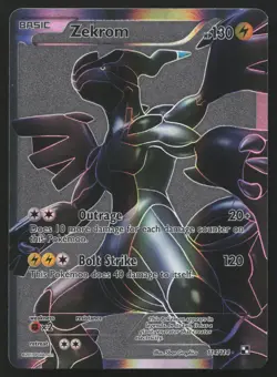 Zekrom 114/114 Full Art Ultra Rare Black & White Pokemon English NM - Image 1