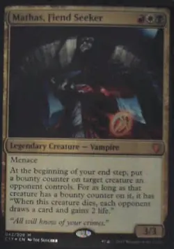 Mathas, Fiend Seeker - Commander 2017: #42, Magic: The Gathering - Foil Nm C254 - Image 1