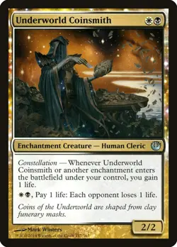 MTG Magic the Gathering Underworld Coinsmith (157/171) Journey into Nyx LP - Image 1