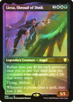 MTG FOIL ETCHED Liesa, Shroud of Dusk - Commander Legends #606 - Image 1