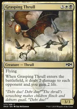 MTG Magic the Gathering Grasping Thrull (177/296) Ravnica Allegiance LP - Image 1