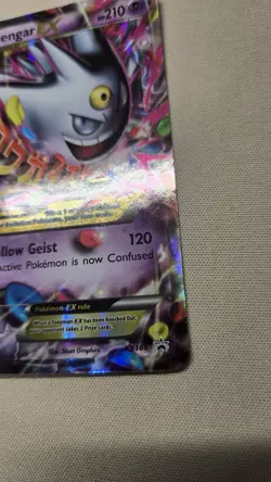 Mega Gengar EX Holo Black Star Promo Card XY166 XY Good Condition/Edges. - Image 2