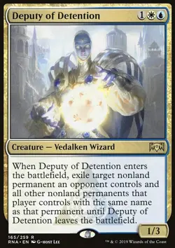 MTG Magic the Gathering Deputy of Detention (165/296) Ravnica Allegiance LP - Image 1
