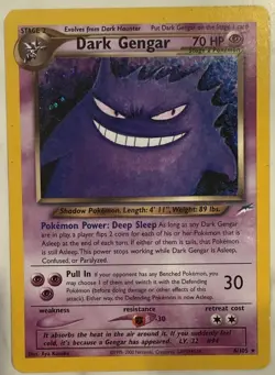 Pokemon Neo Destiny Holo Rare Dark Gengar Card TCG #6/105 - Image 1