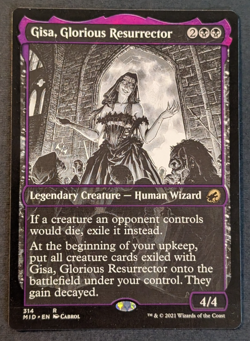 MTG Card - 1x Gisa Glorious Resurrector - Innistrad Midnight Hunt - NM Showcase - Image 1
