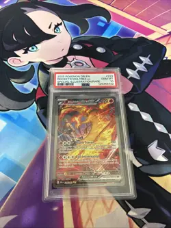 Pokemon TCG Team Rockets Moltres EX Card #229 PSA 10 Slab. - Image 1