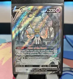 Pokemon Card Zacian V GG48/GG70 Galarian Gallery Crown Zenith Near Mint - Image 1