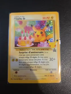 Carte Pokemon Pikachu De_ Anniversaire - Promo 24 Celebration 25 Ans - Image 1