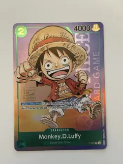 Monkey.D.Luffy (1st Anniversary Tournament Stamp) P-037 One Piece Promo - Image 1