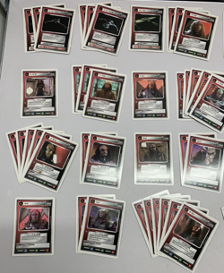 x90+ Star Trek Next Generation CCG Red Character Cards 1994 White Boarder Bundle - Image 2