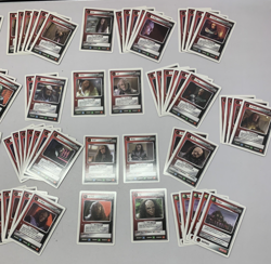 x90+ Star Trek Next Generation CCG Red Character Cards 1994 White Boarder Bundle - Image 3