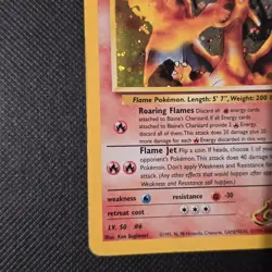 Blaine's Charizard 2/132 Holo Rare Gym Challenge Pokemon Card MP- - Image 4