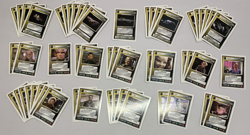 x54 Star Trek Next Generation CCG Yellow Ship Character Cards 1994 White Boarder - Image 1
