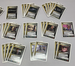 x54 Star Trek Next Generation CCG Yellow Ship Character Cards 1994 White Boarder - Image 3