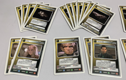 x54 Star Trek Next Generation CCG Yellow Ship Character Cards 1994 White Boarder - Image 4