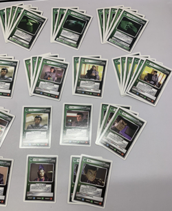 x90+ Star Trek Next Generation CCG Character Green Cards 1994 White Boarder - Image 4