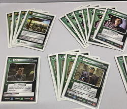 x90+ Star Trek Next Generation CCG Character Green Cards 1994 White Boarder - Image 5