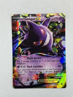 Gengar EX Holo Rare Card 34/119 XY-Phantom Forces NM Pokemon TCG - Image 1