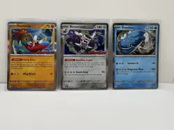 (3) Scarlet Violet Promo Pokemon Cards Hawlucha Dondozo Revavroom Holo - Image 1