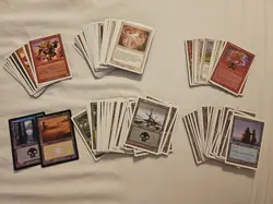MTG Magic the Gathering Cards 5th 6th 7th edition core Red white Basic lands - Image 1