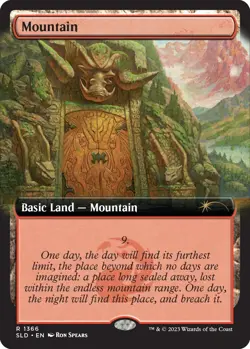 Mountain (1366) (1366) (Secret Lair Drop Series) Foil Near Mint - Image 1