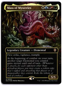 Mass of Mysteries (Borderless) FOIL NM ECC Commander: Lorwyn Eclipsed MTG - Image 1