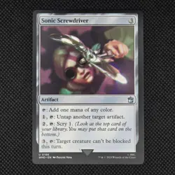 Sonic Screwdriver (0186) 186 Universes Beyond: Doctor Who Magic The Gathering NM - Image 1