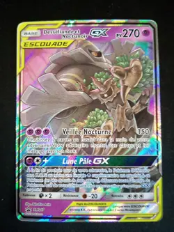 Carte Pokemon Desseliande Et Noctunoir GX Escouade Sm217 Promo Soleil Et Lune - Image 1