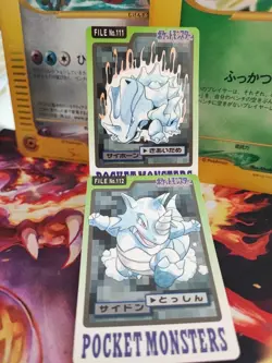 Pokemon Karte Card Rhydon Rhyhorn Pocket Monster Carddass 1997 japanese NM - Image 1
