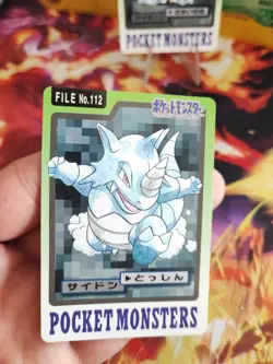 Pokemon Karte Card Rhydon Rhyhorn Pocket Monster Carddass 1997 japanese NM - Image 2