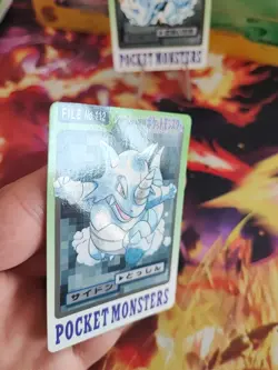 Pokemon Karte Card Rhydon Rhyhorn Pocket Monster Carddass 1997 japanese NM - Image 3